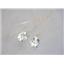 14k Gold Threader Earrings, Silver Topaz, E103
