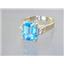 10K, 14K or 18K Gold Ladies Ring, Swiss Blue Topaz, R221