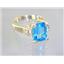 10K, 14K or 18K Gold Ladies Ring, Swiss Blue Topaz, R221