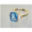 10K, 14K or 18K Gold Ladies Ring, Neptune Garden Topaz, R221