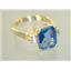 10K, 14K or 18K Gold Ladies Ring, Neptune Garden Topaz, R221