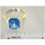 10K, 14K or 18K Gold Ladies Ring, Neptune Garden Topaz, R221