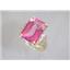 10K, 14K or 18K Gold Ladies Ring, Pure Pink Topaz, R201