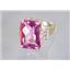 10K, 14K or 18K Gold Ladies Ring, Pure Pink Topaz, R201