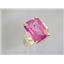 10K, 14K or 18K Gold Ladies Ring, Pure Pink Topaz, R201