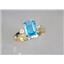10K, 14K or 18K Gold Ladies Ring, Swiss Blue Topaz, R171