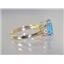 10K, 14K or 18K Gold Ladies Ring, Swiss Blue Topaz, R171