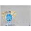 10K, 14K or 18K Gold Ladies Ring, Swiss Blue Topaz, R171