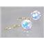 14k Gold Leverback Earrings, Mercury Mist Topaz, E211