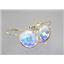 14k Gold Leverback Earrings, Mercury Mist Topaz, E211