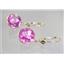 14k Gold Leverback Earrings, Pure Pink Topaz, E211
