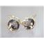 14k Gold Leverback Earrings, Smoky Quartz, E211