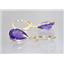 14k Gold Leverback Earrings, Amethyst, E221
