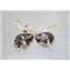 14k Gold Leverback Earrings, Smoky Quartz, E221