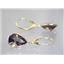14k Gold Leverback Earrings, Smoky Quartz, E221