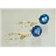 14k Gold Leverback Earrings, Neptunes Garden Topaz, E117