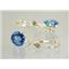 14k Gold Leverback Earrings, Neptunes Garden Topaz, E117
