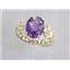 10K, 14K or 18K Gold Ladies Ring, Amethyst, R162