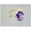 10K, 14K or 18K Gold Ladies Ring, Amethyst, R162
