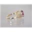 10K, 14K or 18K Gold Ladies Ring, Garnet CZ, R137