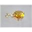 P087, Citrine 14k Gold Pendant