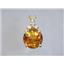 P087, Citrine 14k Gold Pendant