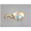 P087, Mercury Mist Topaz 14k Gold Pendant