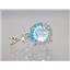 P087, Mercury Mist Topaz 14k Gold Pendant