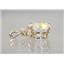 P087, Mercury Mist Topaz 14k Gold Pendant