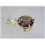P087, Smoky Quartz 14k Gold Pendant