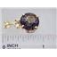 P087, Smoky Quartz 14k Gold Pendant