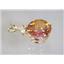 P087, Twilight Fire Topaz 14k Gold Pendant