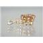 P087, Twilight Fire Topaz 14k Gold Pendant