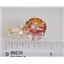 P087, Twilight Fire Topaz 14k Gold Pendant