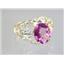 10K, 14K or 18K Gold Ladies Ring, Pure Pink Topaz, R162