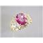 10K, 14K or 18K Gold Ladies Ring, Pure Pink Topaz, R162