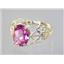 10K, 14K or 18K Gold Ladies Ring, Pure Pink Topaz, R162