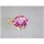 P088, Pure Pink Topaz 14K Gold Pendant