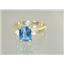 10K, 14K or 18K Gold Ladies Ring, Neptune Garden Topaz, R171