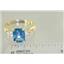 10K, 14K or 18K Gold Ladies Ring, Neptune Garden Topaz, R171
