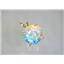 P088, Mercury Mist Topaz 14K Gold Pendant