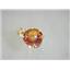 P088, Twilight Fire Topaz 14K Gold Pendant