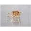 P088, Twilight Fire Topaz 14K Gold Pendant