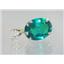 P004, Russian Nanocrystal Emerald, 14k Gold Pendant