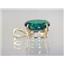 P004, Russian Nanocrystal Emerald, 14k Gold Pendant