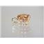 P089, Twilight Fire Topaz 14K Gold Pendant