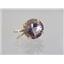 P089, Smoky Quartz 14K Gold Pendant