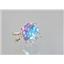 P089, Mercury Mist Topaz 14K Gold Pendant
