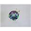 P089, Mystic Fire Topaz 14K Gold Pendant