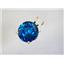 P089, London Blue Topaz 14K Gold Pendant